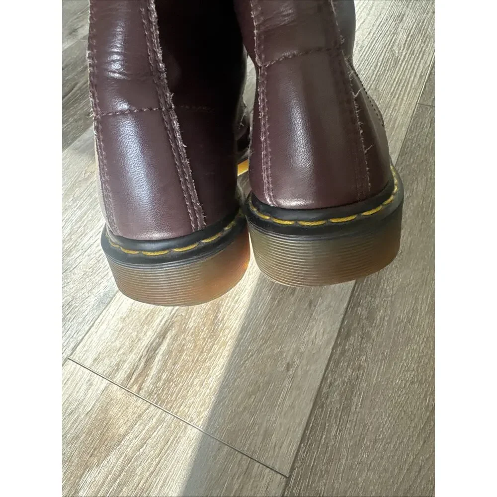 Dr. Martens 1460 Vegan Cherry Red Felix Air Cushion Boot Men's Size 11 EUC